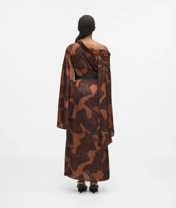 Robe caftan à imprimé éventail Robe caftan à imprimé éventail