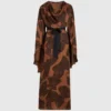 Robe caftan à imprimé éventail Robe caftan à imprimé éventail
