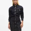 Robe chemise en denim Ikon Robe chemise en denim Ikon