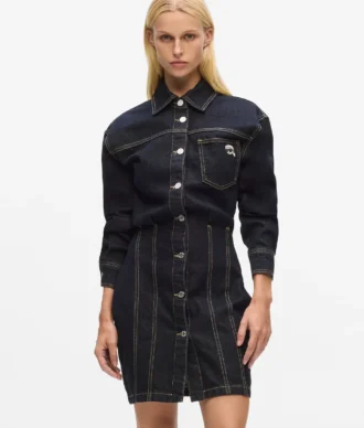 Robe chemise en denim Ikon
