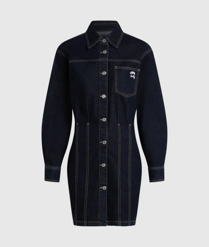 Robe chemise en denim Ikon Robe chemise en denim Ikon