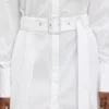 Robe chemise à panneaux plissés Robe chemise à panneaux plissés
