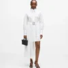 Robe chemise à panneaux plissés Robe chemise à panneaux plissés