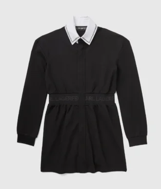 Robe à col contrasté pour fille