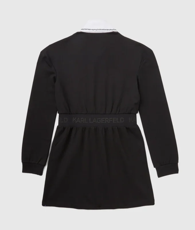 Robe à col contrasté pour fille Robe à col contrasté pour fille