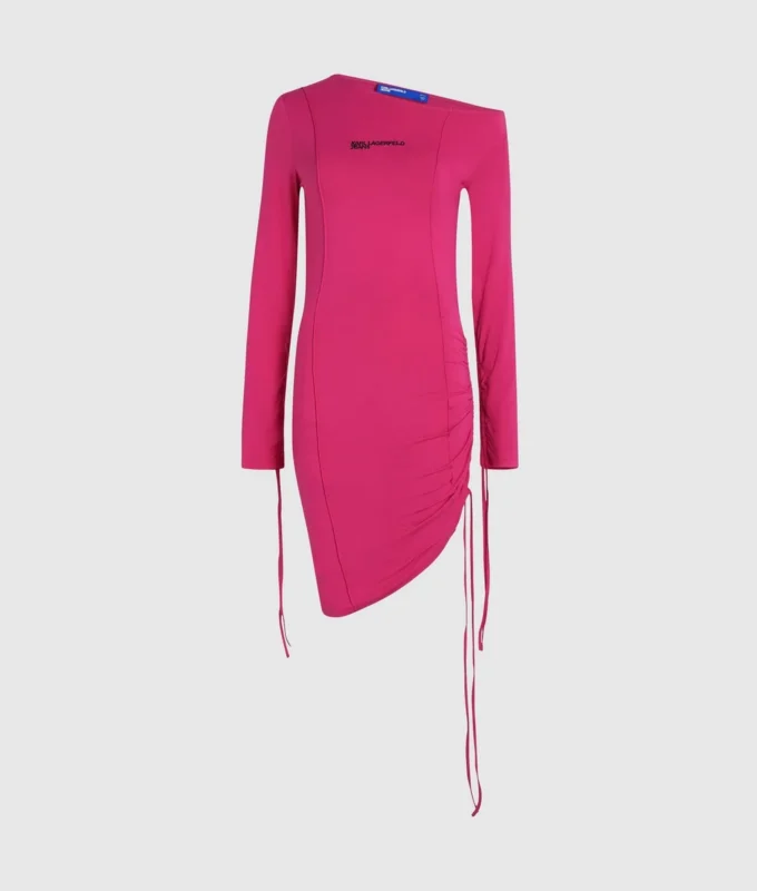 Robe à cordons et épaules dénudées Robe à cordons et épaules dénudées