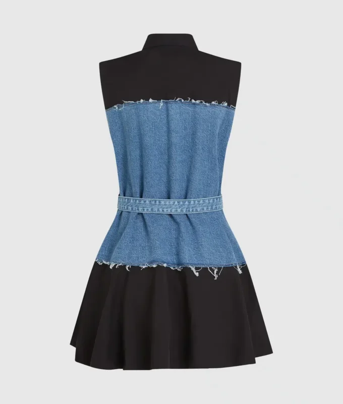Robe à corsage en denim Robe à corsage en denim