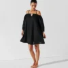 ROBE DE PLAGE À ÉPAULES DÉNUDÉES K/SIGNATURE