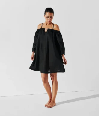 ROBE DE PLAGE À ÉPAULES DÉNUDÉES K/SIGNATURE