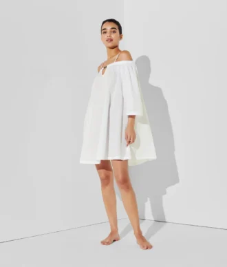 ROBE DE PLAGE À ÉPAULES DÉNUDÉES K/SIGNATURE