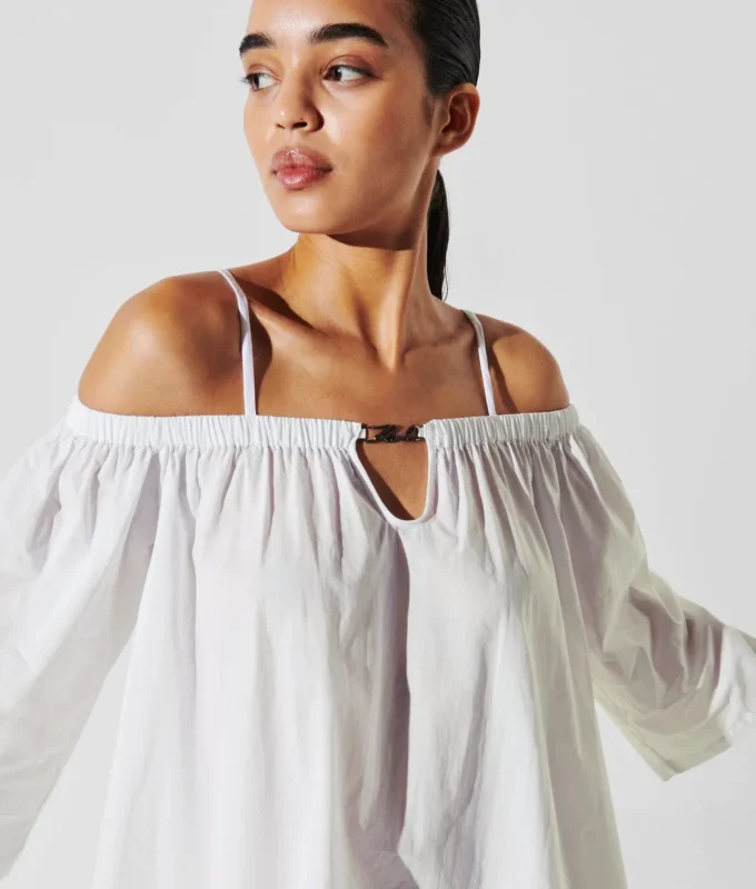 ROBE DE PLAGE À ÉPAULES DÉNUDÉES K/SIGNATURE