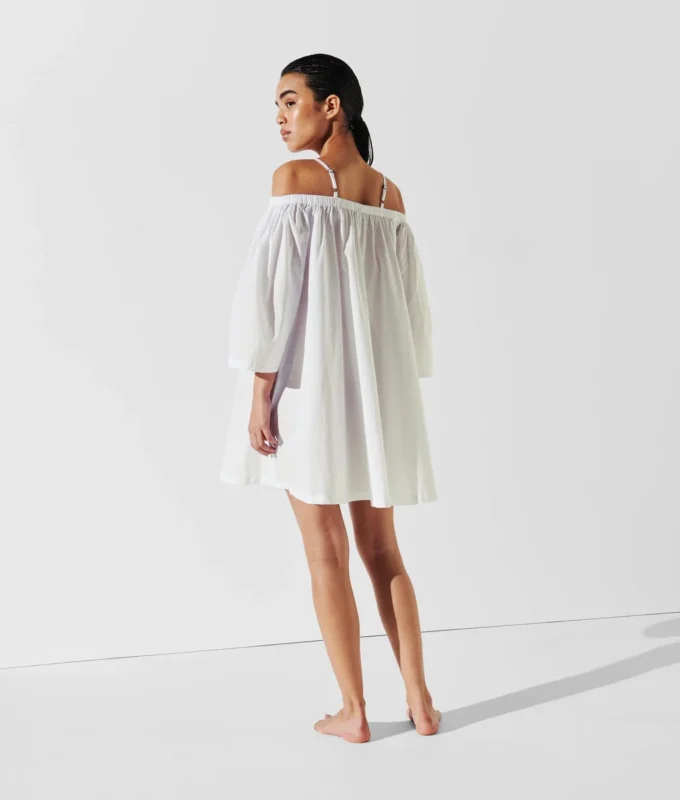 ROBE DE PLAGE À ÉPAULES DÉNUDÉES K/SIGNATURE