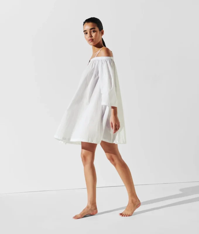 ROBE DE PLAGE À ÉPAULES DÉNUDÉES K/SIGNATURE