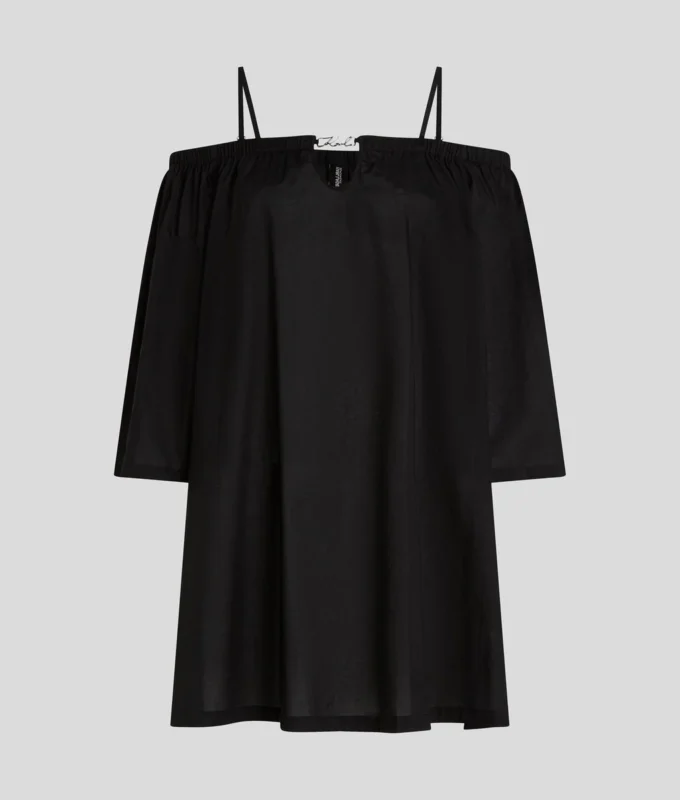 ROBE DE PLAGE À ÉPAULES DÉNUDÉES K/SIGNATURE