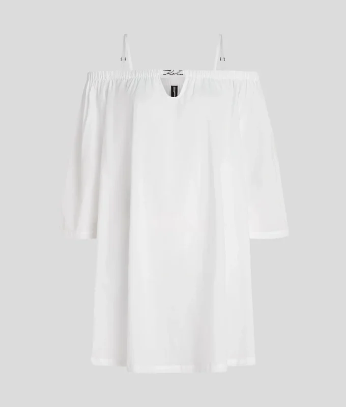 ROBE DE PLAGE À ÉPAULES DÉNUDÉES K/SIGNATURE