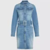Robe en jean à ceinture Robe en jean à ceinture