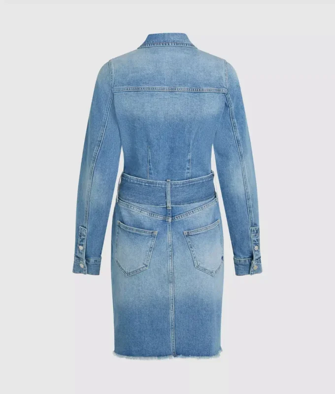 Robe en jean à ceinture Robe en jean à ceinture