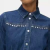Robe en jean cloutée Robe en jean cloutée