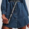 ROBE EN JEAN À MANCHES BOUFFANTES ROBE EN JEAN À MANCHES BOUFFANTES
