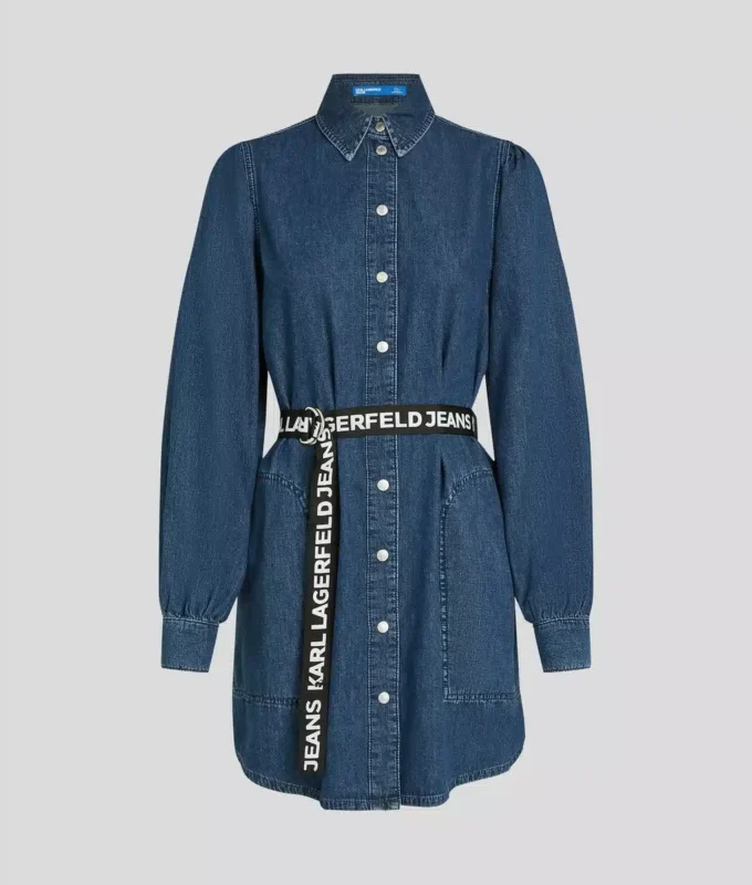 ROBE EN JEAN À MANCHES BOUFFANTES ROBE EN JEAN À MANCHES BOUFFANTES