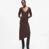 Robe en maille avec ceinture Robe en maille avec ceinture