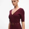 Robe en maille avec ceinture Robe en maille avec ceinture