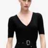 Robe en maille avec ceinture Robe en maille avec ceinture