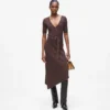 Robe en maille avec ceinture Robe en maille avec ceinture