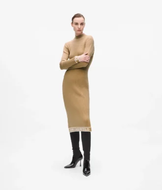 Robe en maille avec logo
