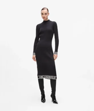 Robe en maille avec logo