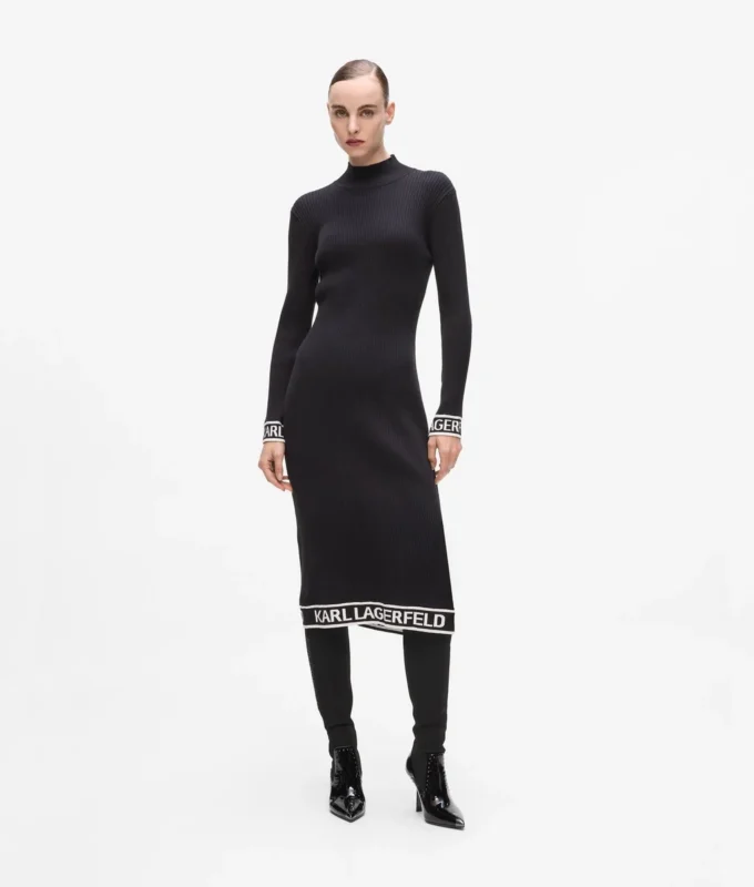Robe en maille avec logo Robe en maille avec logo