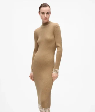Robe en maille avec logo