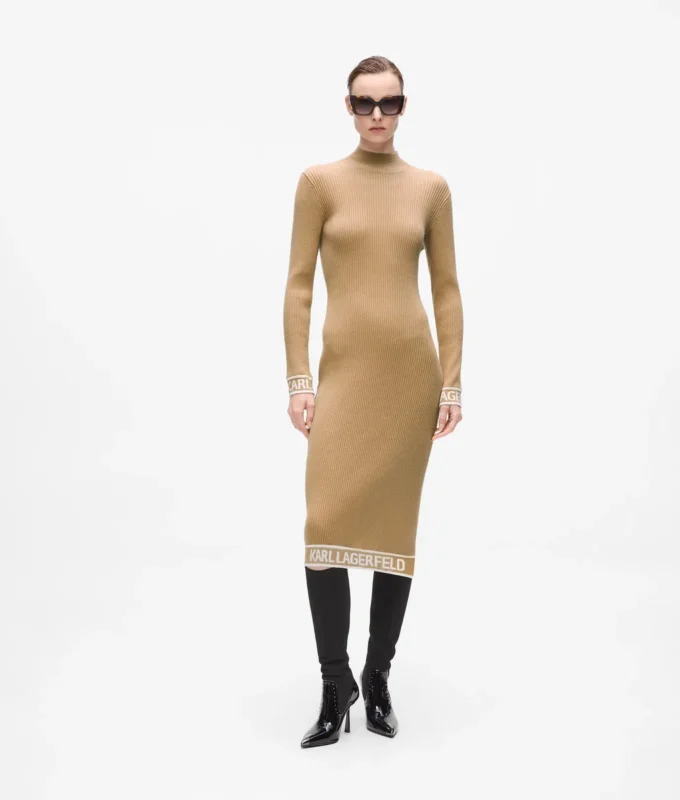 Robe en maille avec logo Robe en maille avec logo