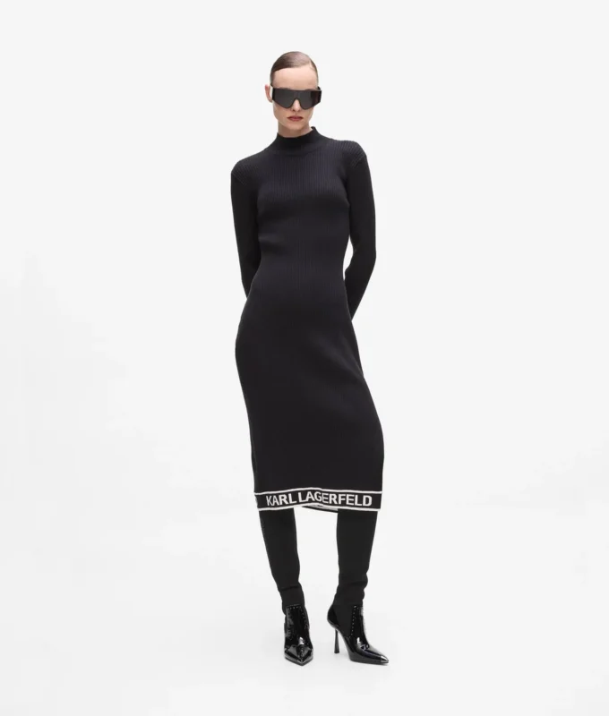 Robe en maille avec logo Robe en maille avec logo