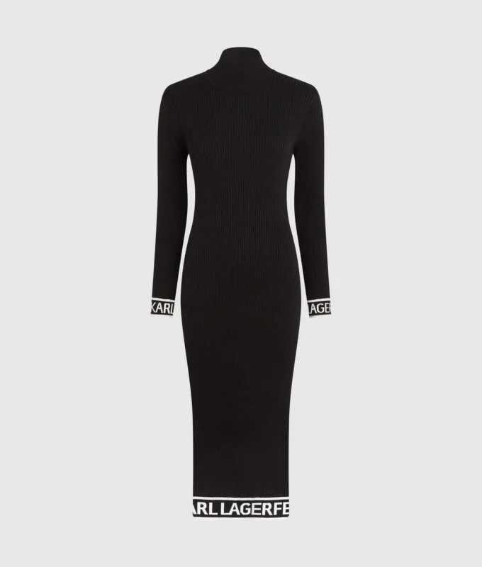 Robe en maille avec logo Robe en maille avec logo