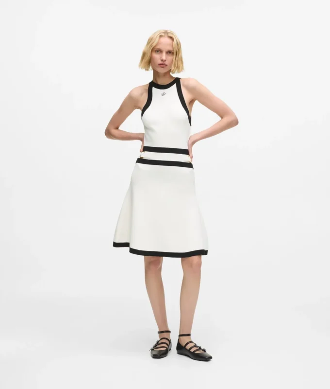 Robe en maille à ceinture Karl DNA Robe en maille à ceinture Karl DNA