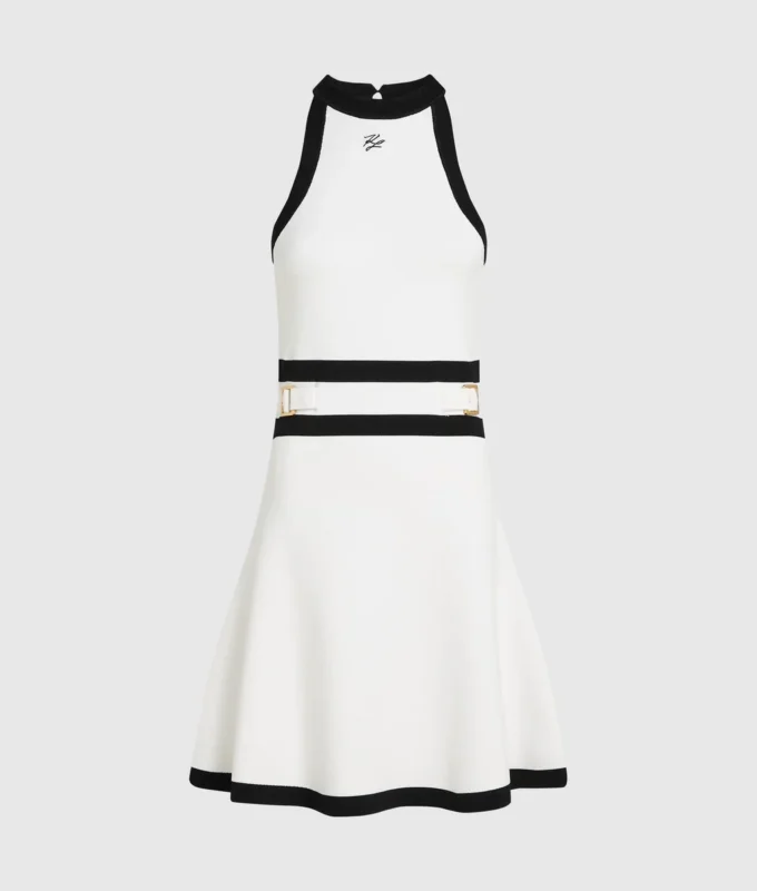 Robe en maille à ceinture Karl DNA Robe en maille à ceinture Karl DNA