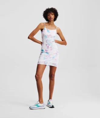 ROBE EN MAILLE À IMPRIMÉ FLORAL