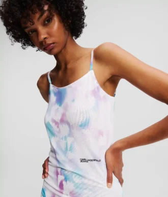 ROBE EN MAILLE À IMPRIMÉ FLORAL