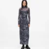 Robe en maille imprimée intégralement Robe en maille imprimée intégralement