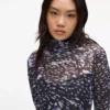 Robe en maille imprimée intégralement Robe en maille imprimée intégralement