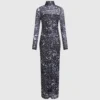 Robe en maille imprimée intégralement Robe en maille imprimée intégralement