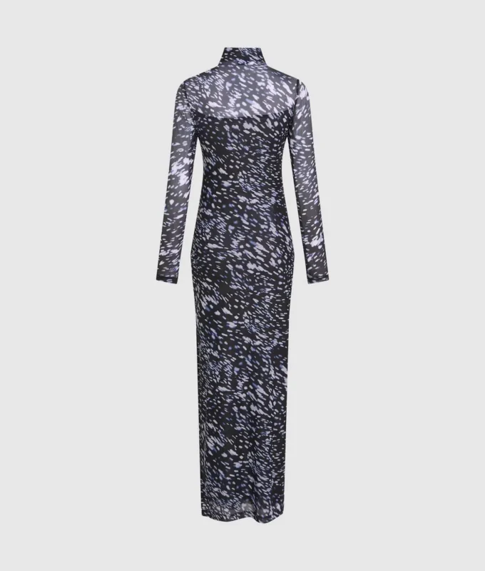 Robe en maille imprimée intégralement Robe en maille imprimée intégralement