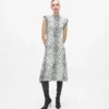 Robe en maille léopard des neiges Robe en maille léopard des neiges