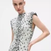 Robe en maille léopard des neiges Robe en maille léopard des neiges