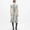 Robe en maille léopard des neiges Robe en maille léopard des neiges