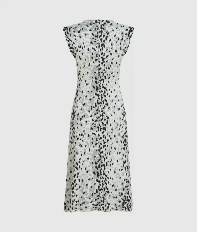 Robe en maille léopard des neiges Robe en maille léopard des neiges