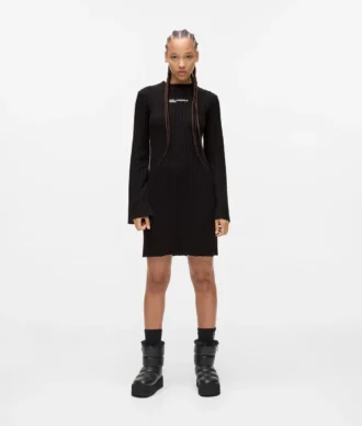 Robe en maille plissée