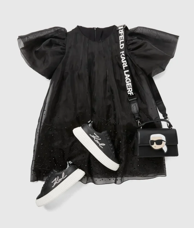 Robe en maille strass pour fille Robe en maille strass pour fille