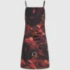 Robe en satin imprimée intégralement Robe en satin imprimée intégralement